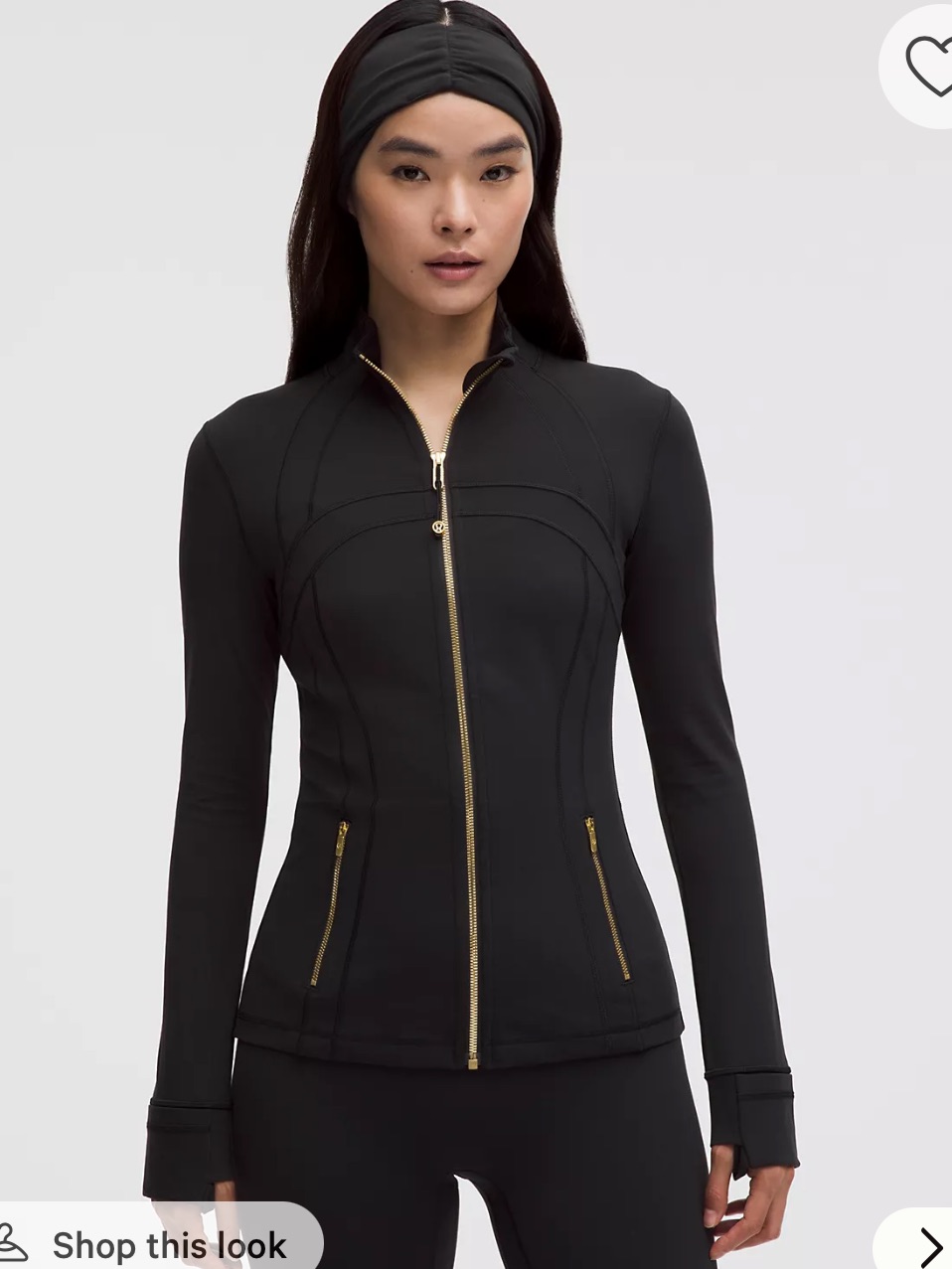 Lululemon Define Nulu Jacket Black Gold
